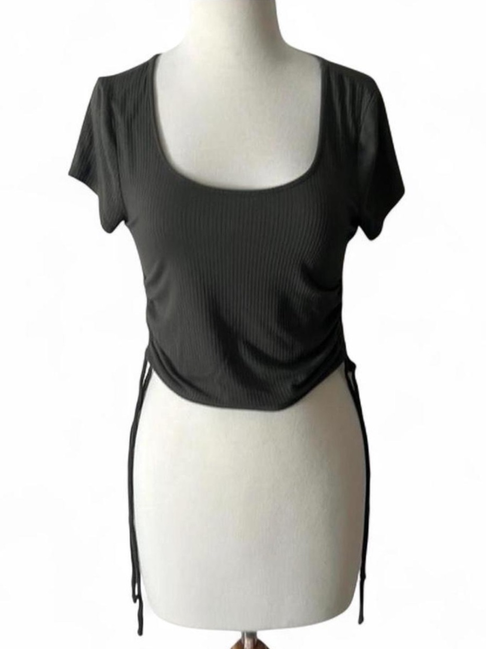 Wild Fable Ruched Crop T Shirt
